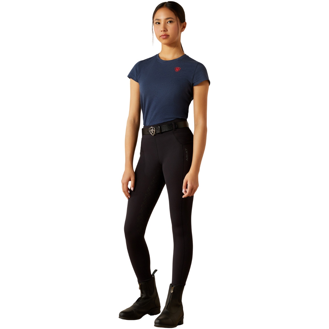 2025 Ariat Junior Venture 2 . 0 Thermal Full Seat Tight 10062837 - Black